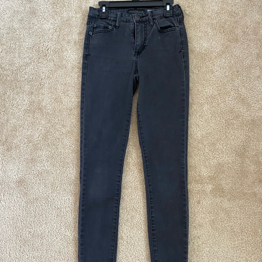 00 Regular black jeans. Aeropostale. High waisted jegging